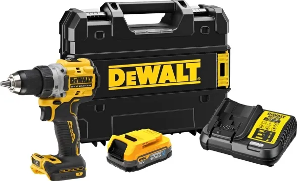 DEWALT 18V 90Nm BL 1x1.7Ah POWERSTACK DCD800E1T bore-/skruemaskine