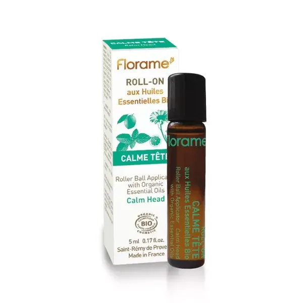 Florame Roll-On de Aromaterapia Calmante para a Cabeça Orgânico 5ml