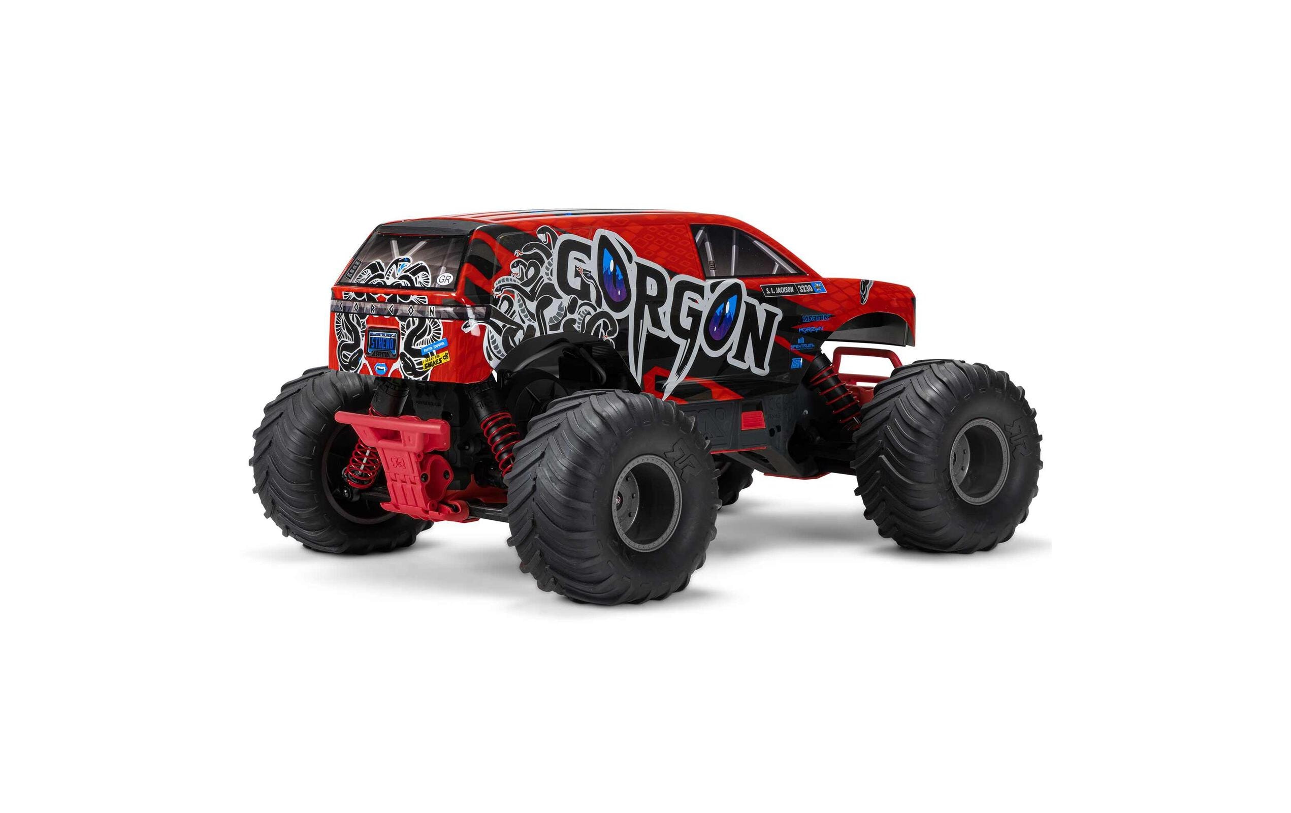 Monster Truck Gorgon MEGA 550 RWD Rot, RTR, 1:10<br>2WD Monstertruck mit Heckantrieb