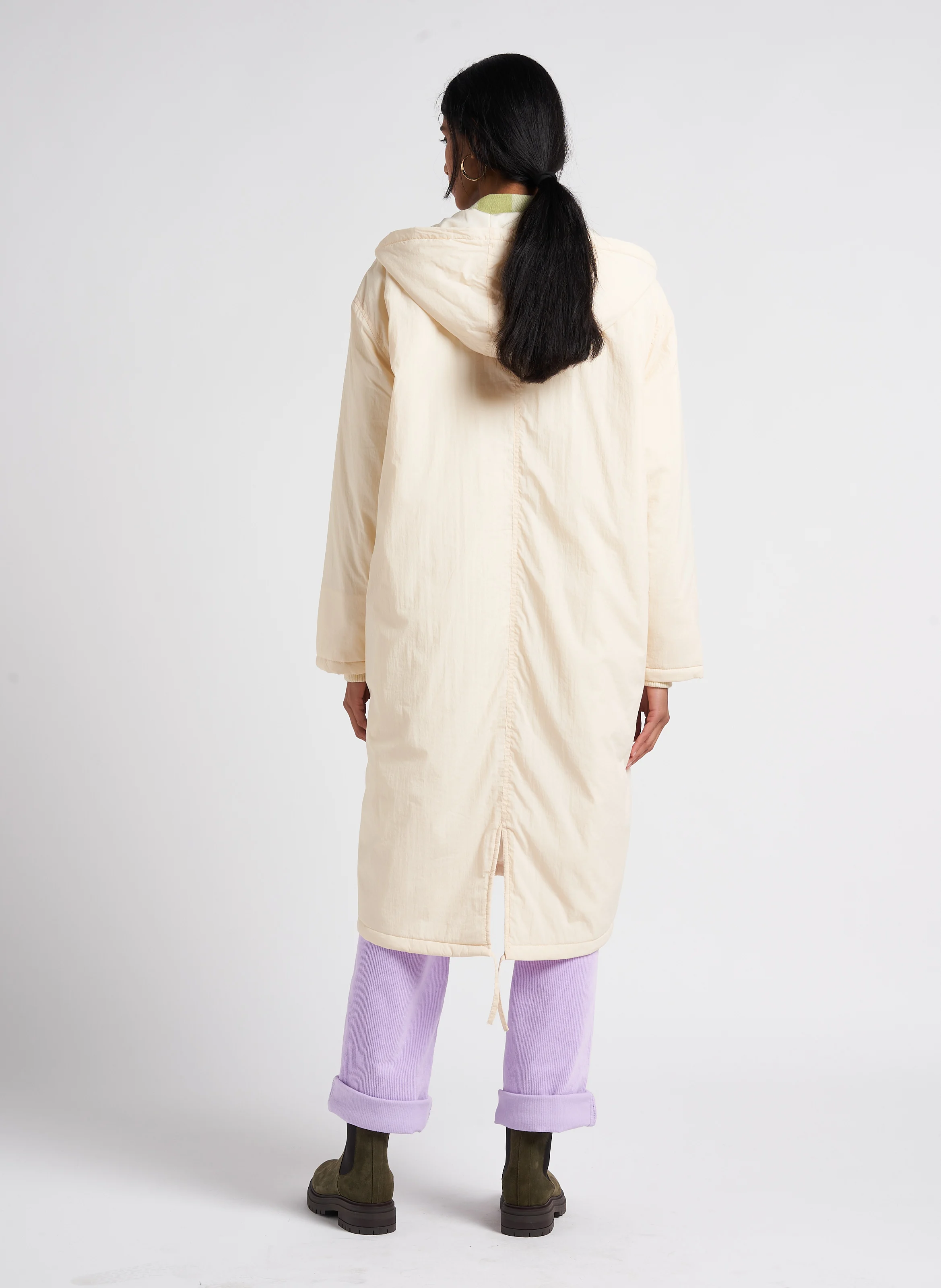ZOTCITY - Parka longue à capuche| Beige