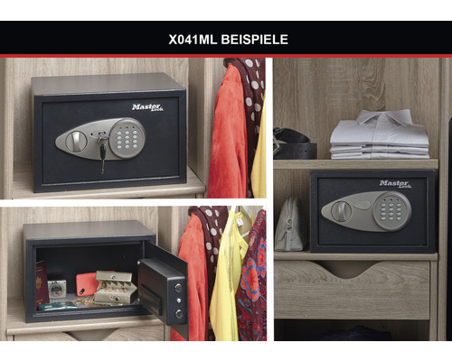Master Lock X041ML zwarte meubelkluis met elektronisch slot