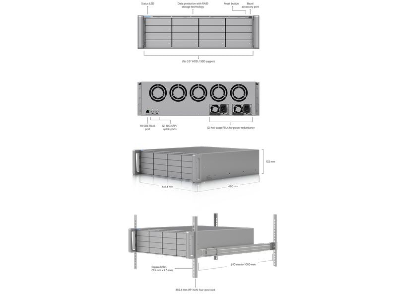Ubiquiti Netzwerkrekorder ENVR 0 TB, 210 Kanal Enterprise Network Video Recorder