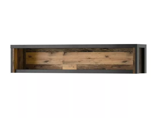 Étagère WINDSOR – 120 cm – Gris anthracite et chêne foncé – Design moderne et élégant