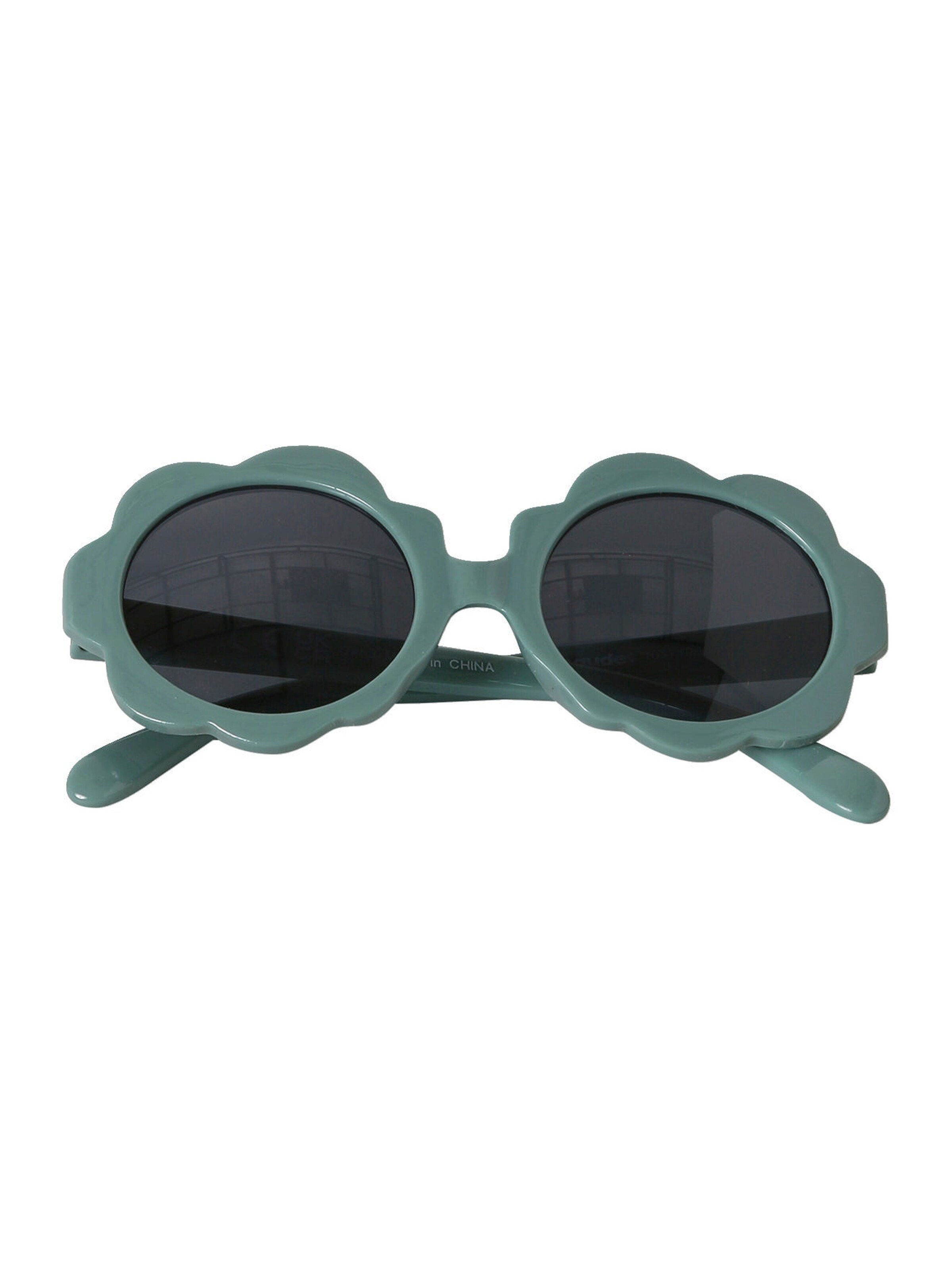 Vertbaudet Kinder Sonnenbrille in Blumenform graublau