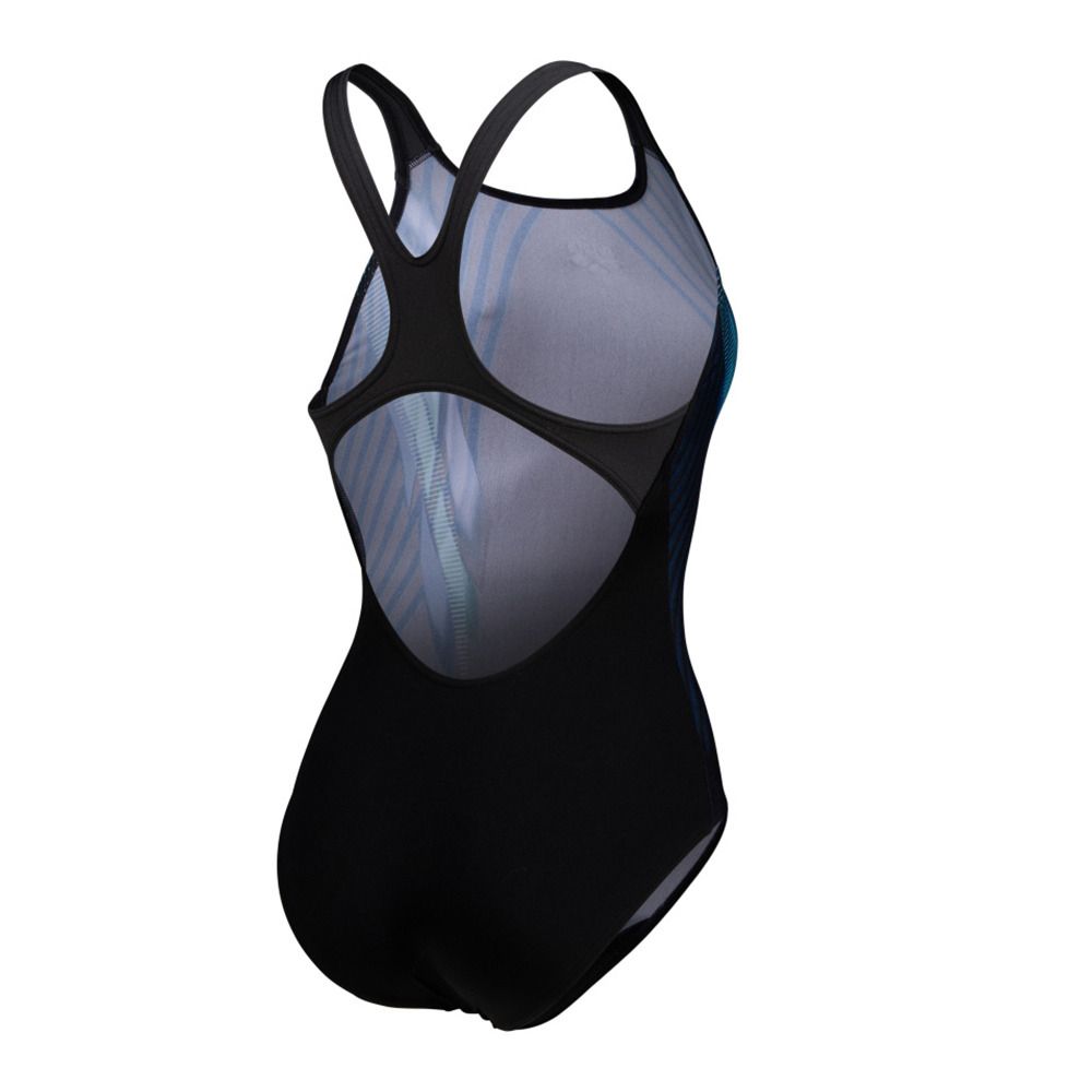 Arena UNDERWATER - Maillot de bain 1 pièce Femme black multi/black/grey blu