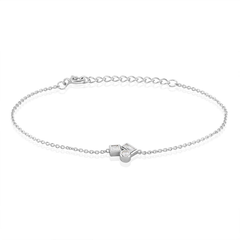 Bracelet Argent Duredle Oxydes De Zirconium