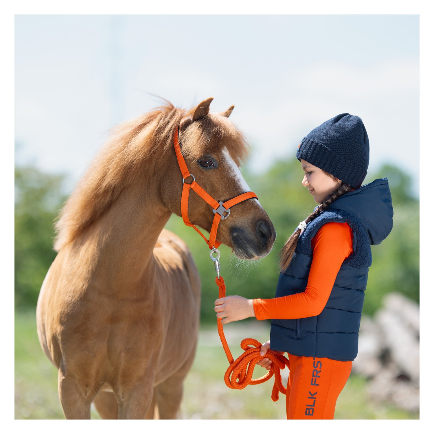 black forest kids Winter-Funktionsshirt  - red orange