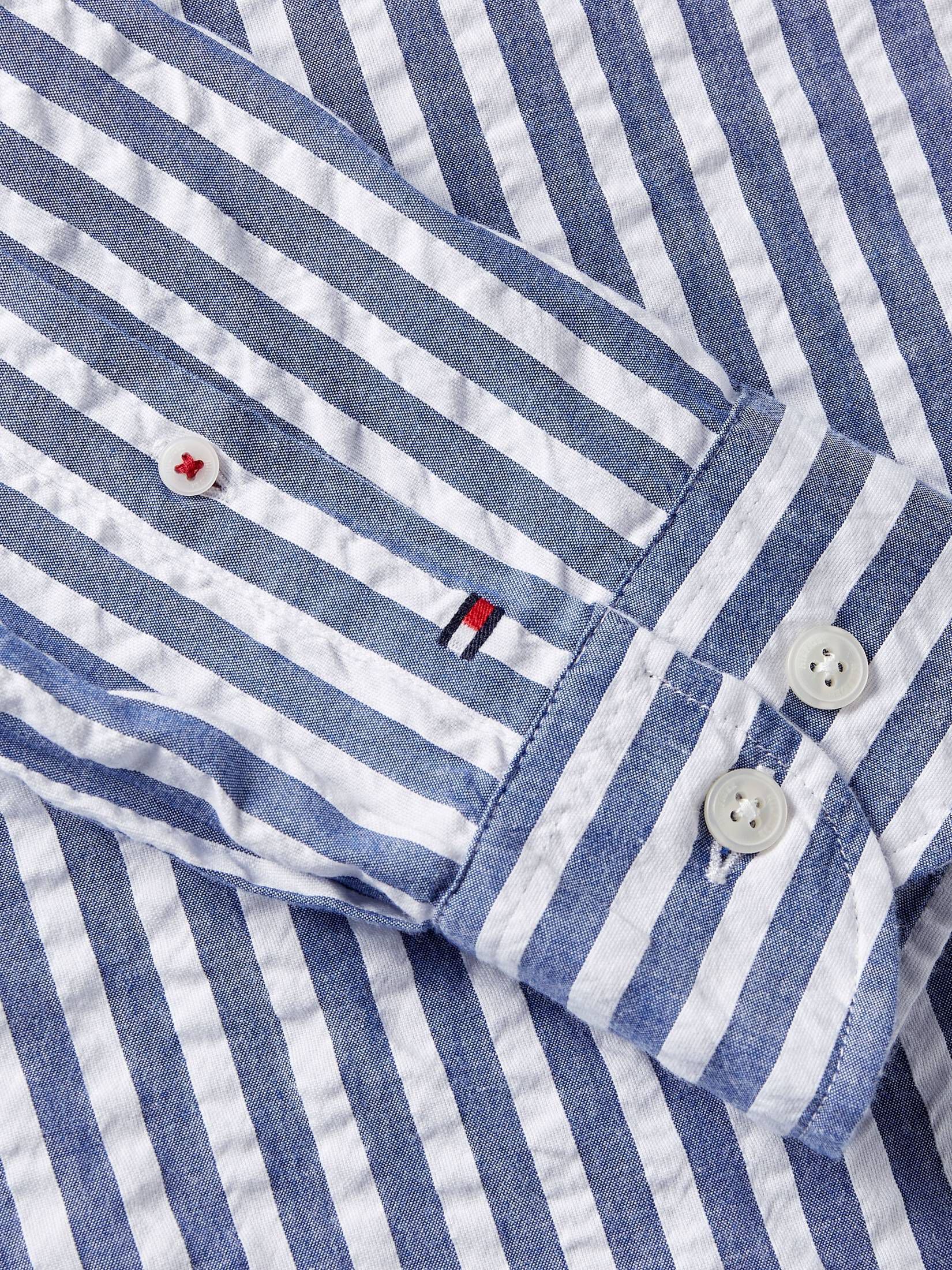 Tommy Hilfiger| Herren Hemd OXFORD SEERSUCKER Langarm