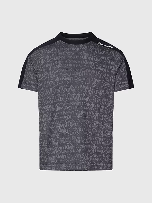 Camiseta de ginástica em tela com logotipo