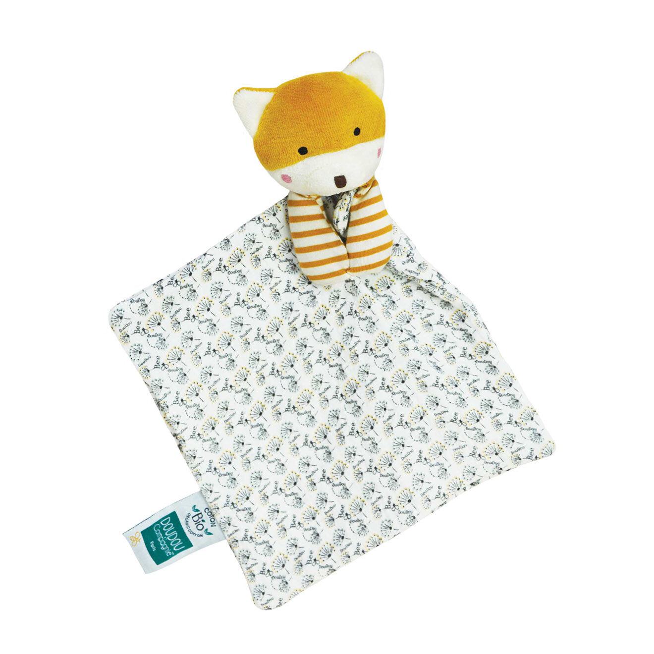 Doudou et Compagnie Renard Bio Doudou bébé Ass multicolore (modèle aléatoire)