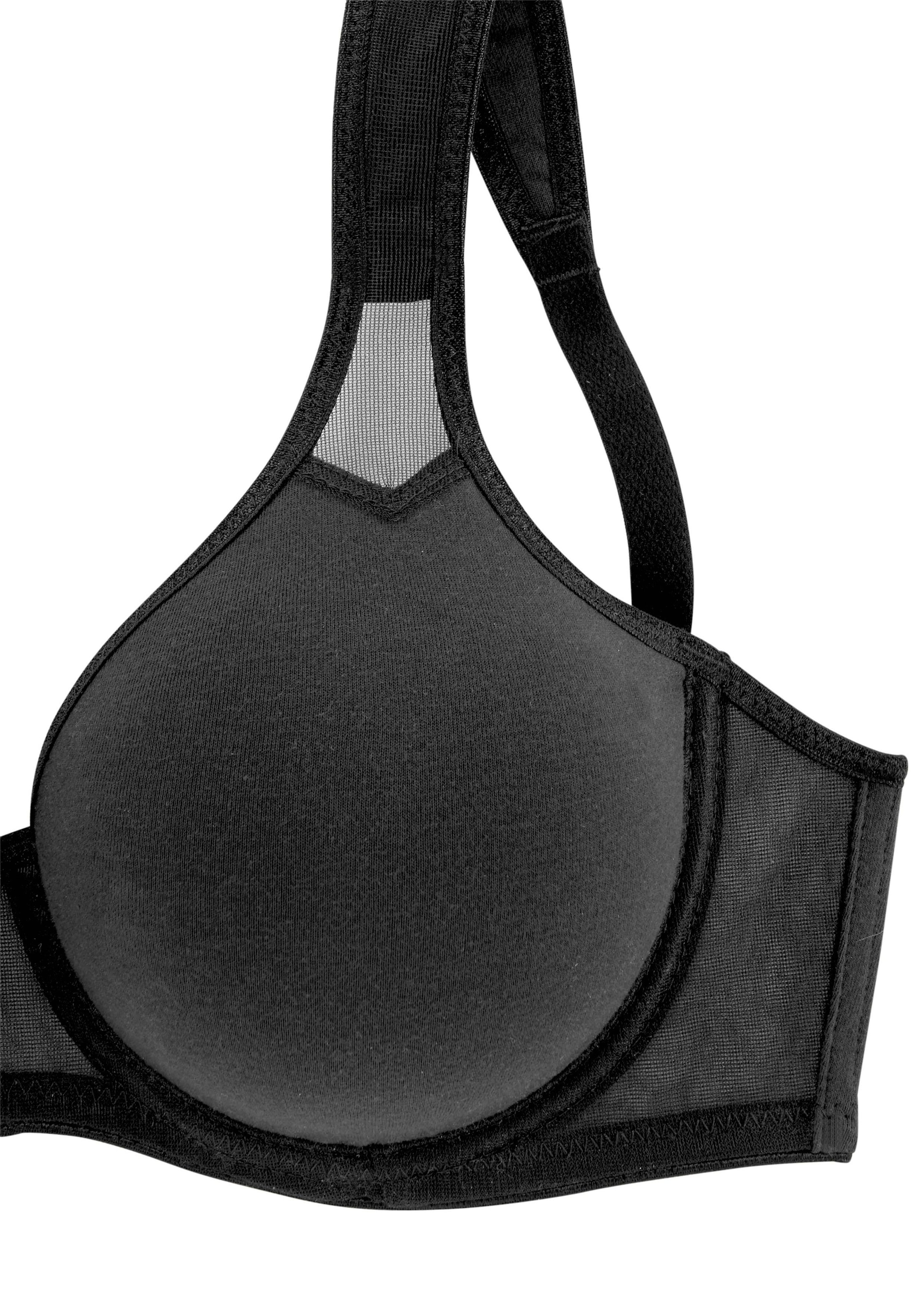 petite fleur T-Shirt-BH, 2 Stücker Packung, mit Bügel und Netzeinsätzen, Basic Dessous