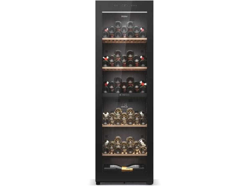 Haier Weinklimaschrank HWS236GDEH1 Schwarz, Rechts, Wechsel Weinkühlschrank
