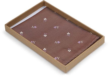 Suitable Zijde Pochet Bloem Bruin PO25-06 kopen