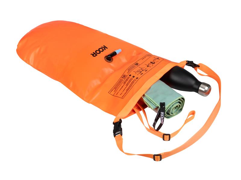 KOOR Schwimmboje Booa 20L Arancia 20 l Dry Bag und Schwimmboje in einem