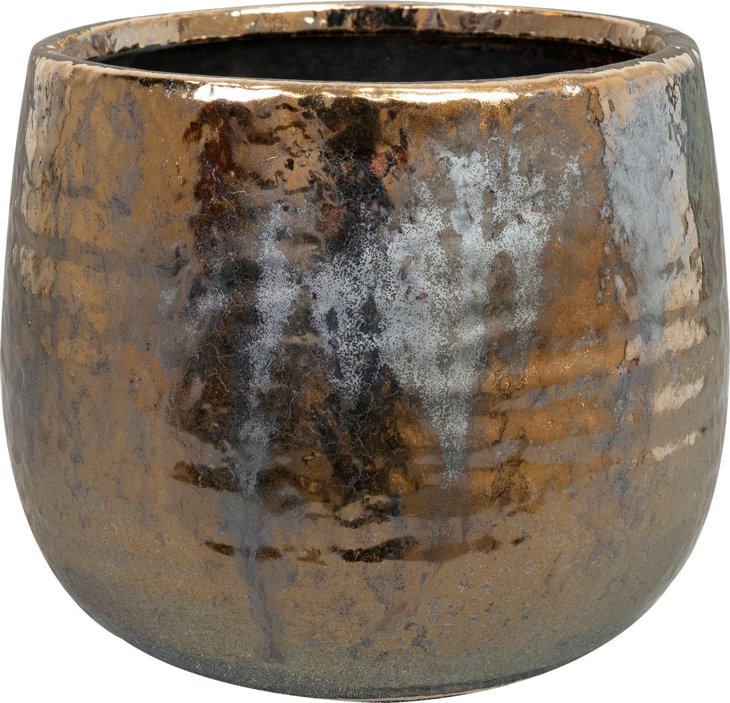 TS bloempot Yvette goud D 15 H 13 cm