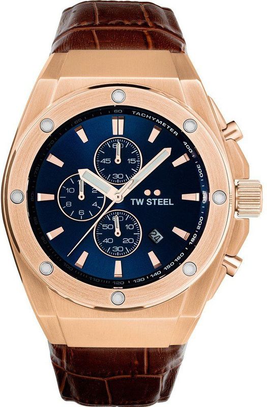 TW Steel - TWCE4106 - Chronograaf Horloge - Bruin - 44mm