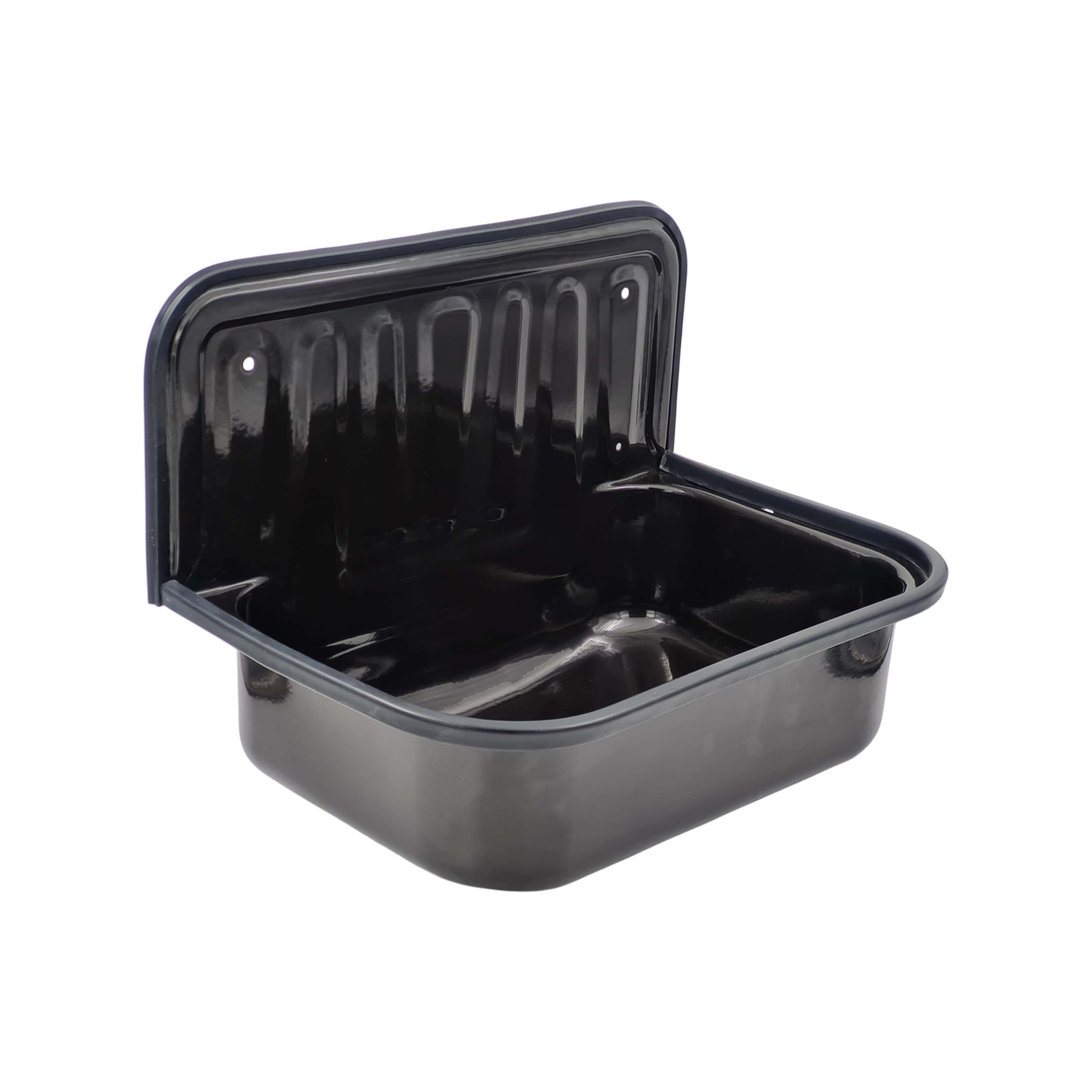 Best Design Suula uitstortgootsteen 50x33cm zwart