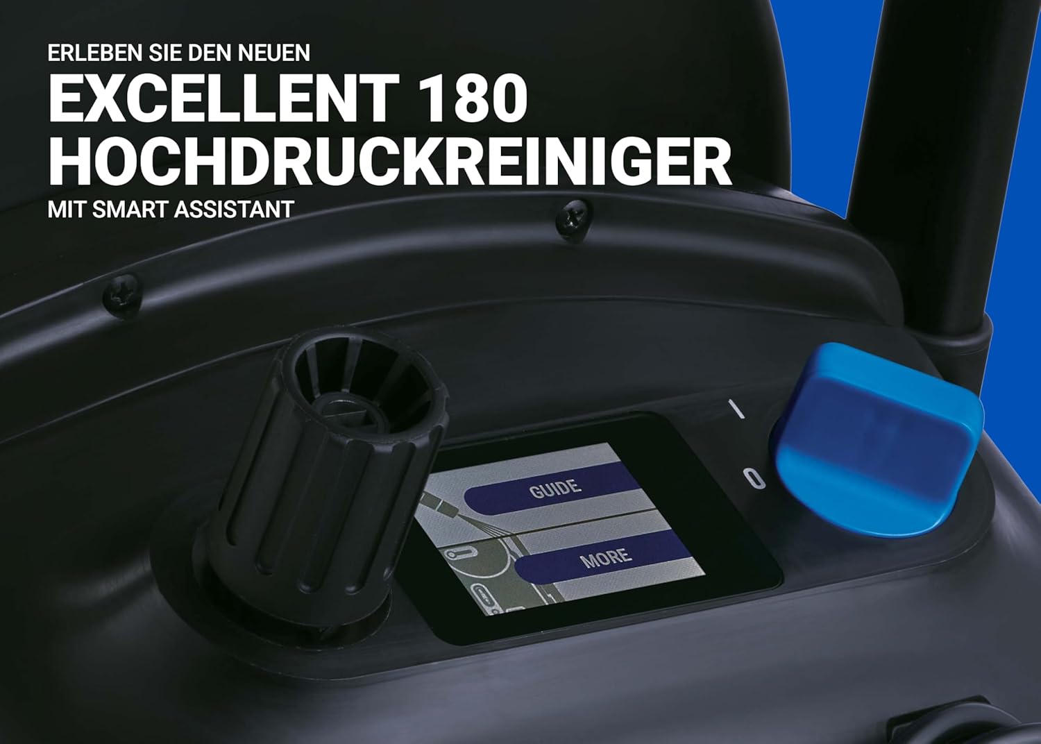 Nilfisk Hochdruckreiniger Excellent 180 Bar mit Smart Assitant - Pressure Washer Für Terrassen, Werkstätten und Autos (2800 W)