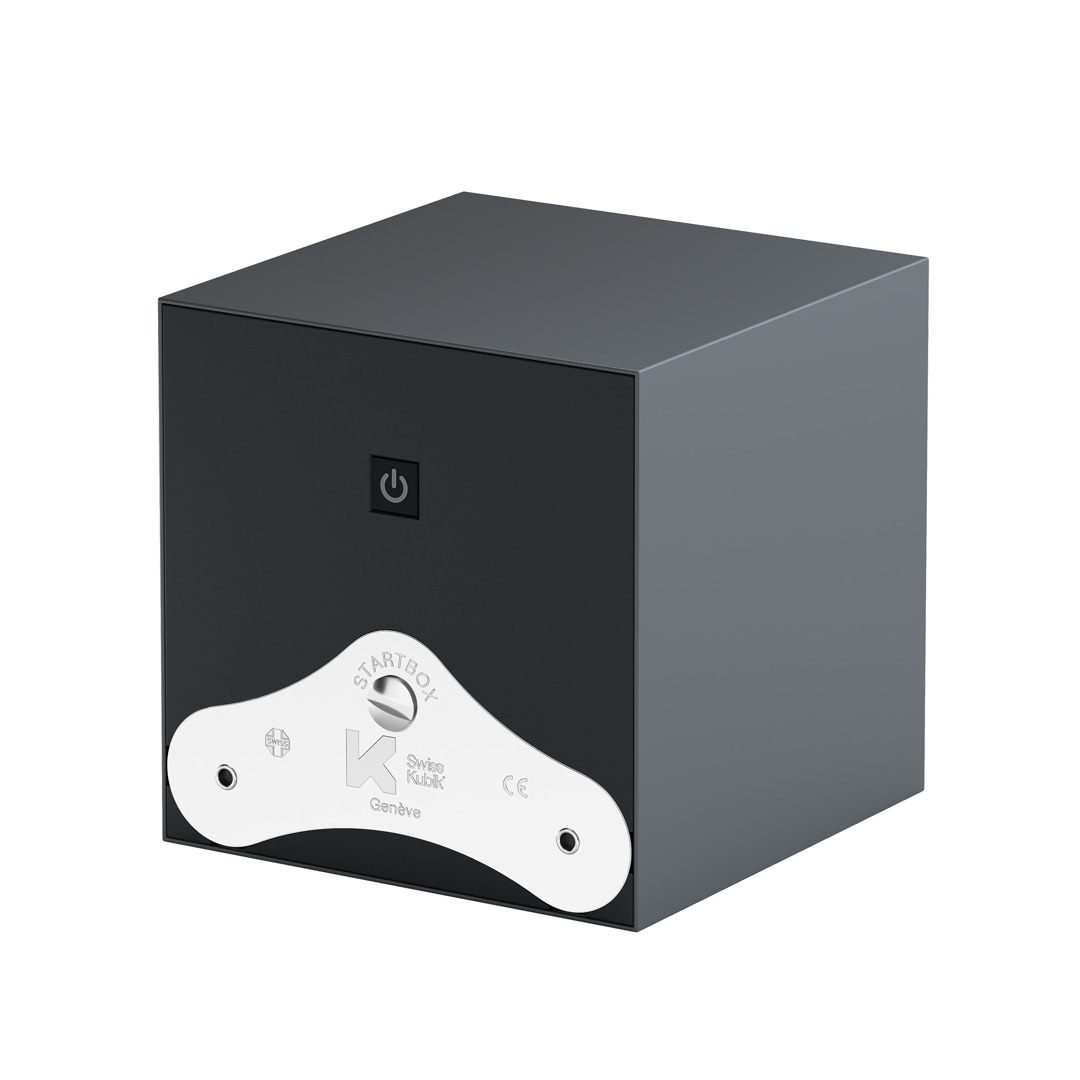 SwissKubik Startbox Soft-Touch Silber - 1 Uhr