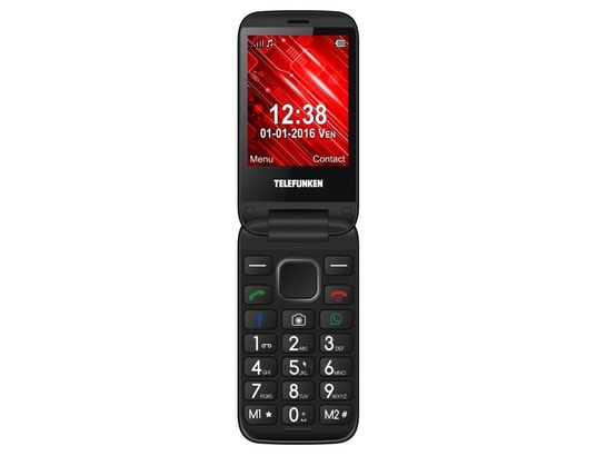 TELEFUNKEN - Téléphone portable à clapet avec Facebook et Whatsapp - TM ...