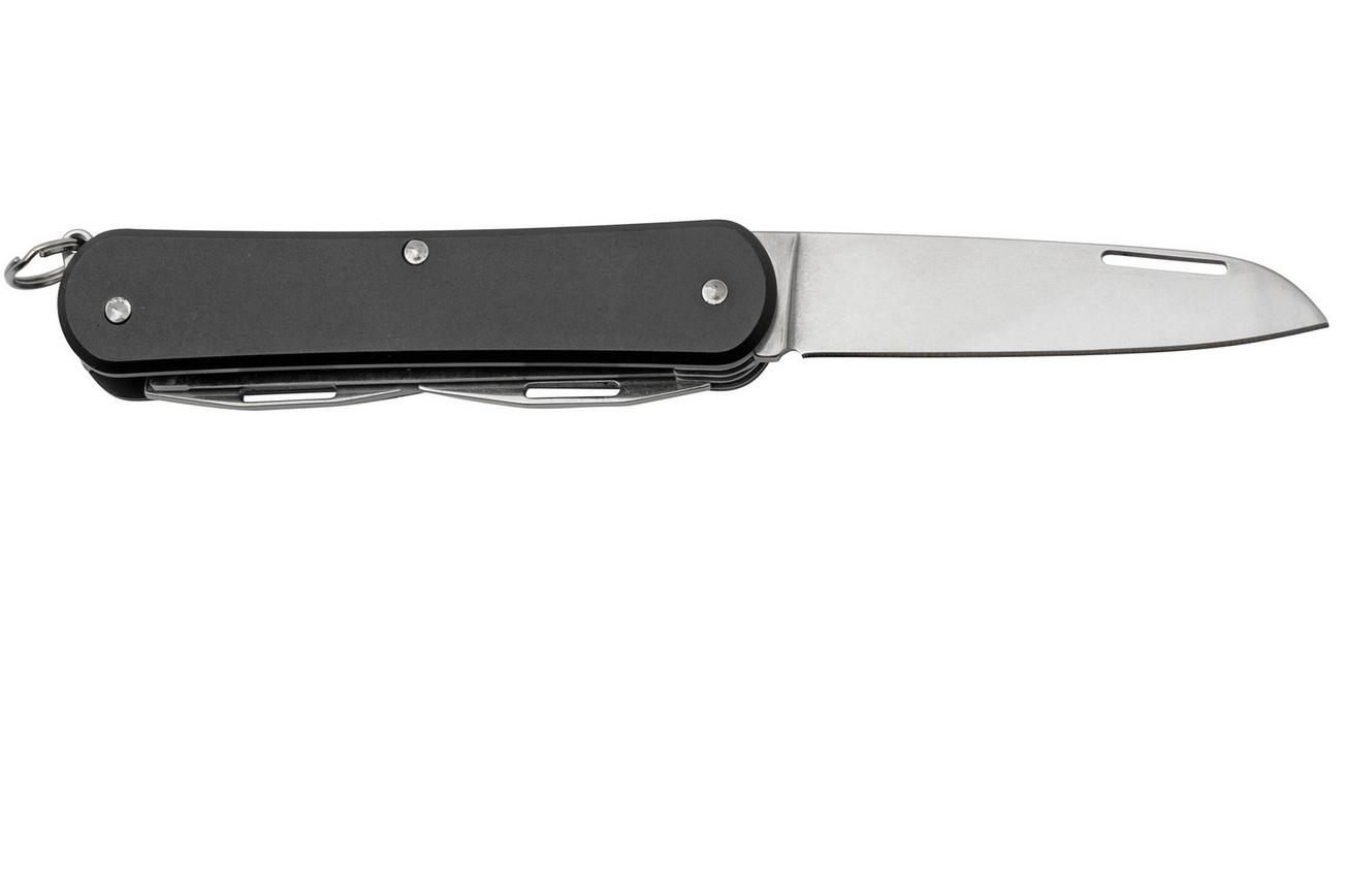 FOX Vulpis 4-Tools FX-VP130-S4BK, N690Co, Aluminium Black, Zwitsers zakmes