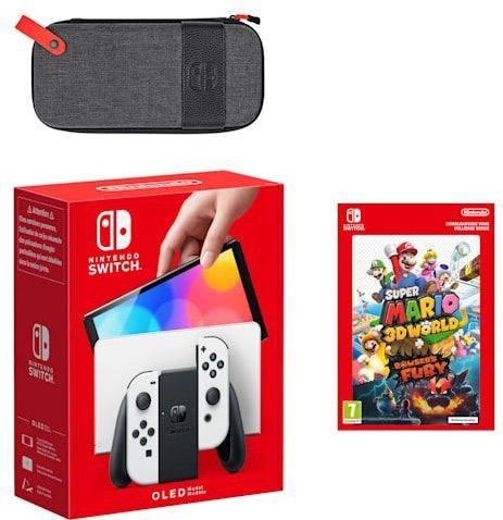 Nintendo Switch - OLED-model (wit) Super Mario 3D World + Bowser's Fury-bundel