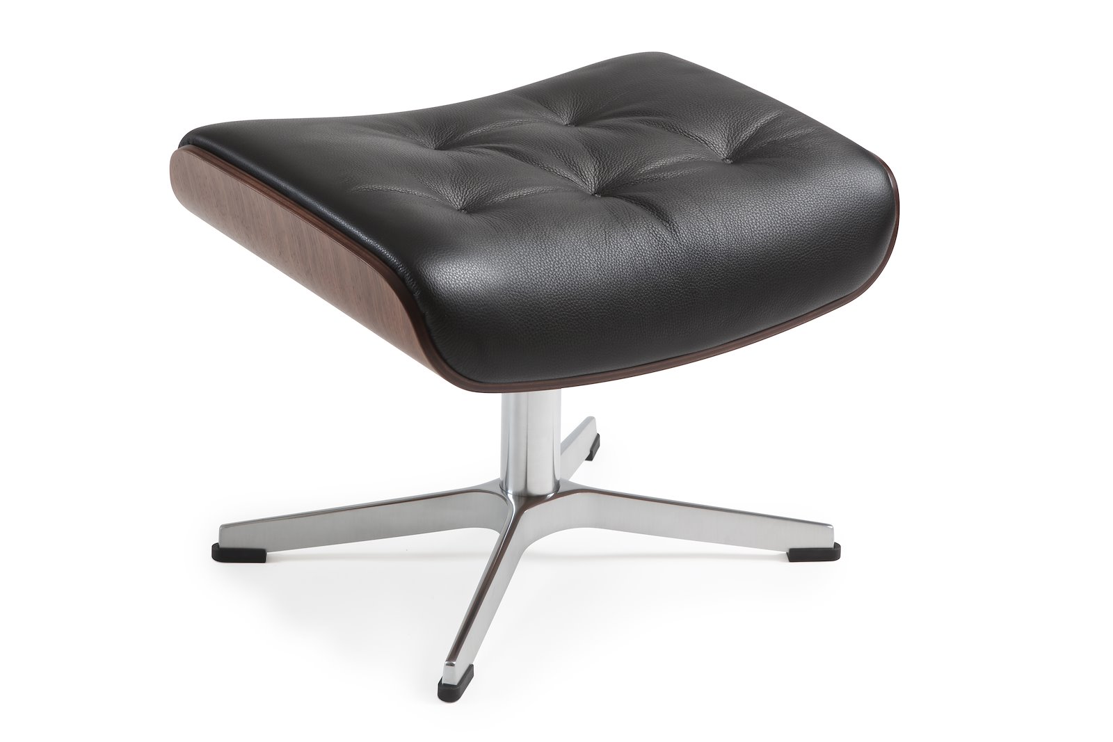 Air krakk med pikering I hud Zero 2534-89 Black, standard svingfot alu. Skrog i valnøtt