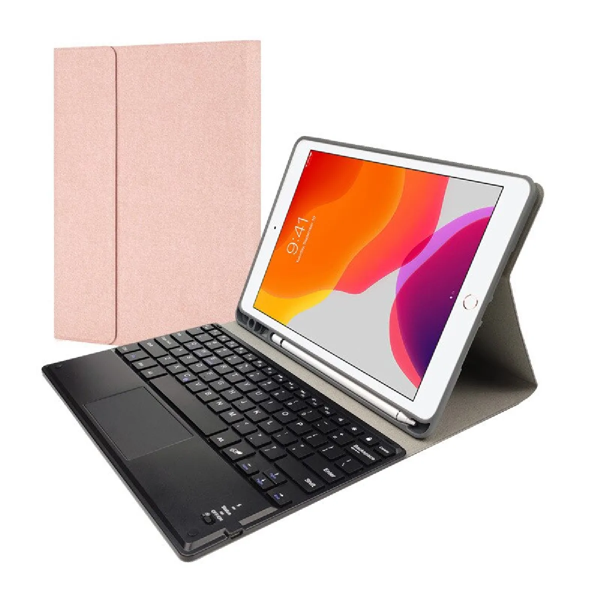 Étui Clavier Bluetooth iPad Universal - Rose