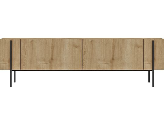 CONCEPT1 - Meuble TV Herman chene saphir 160 x 31,4 x h45,6 cm