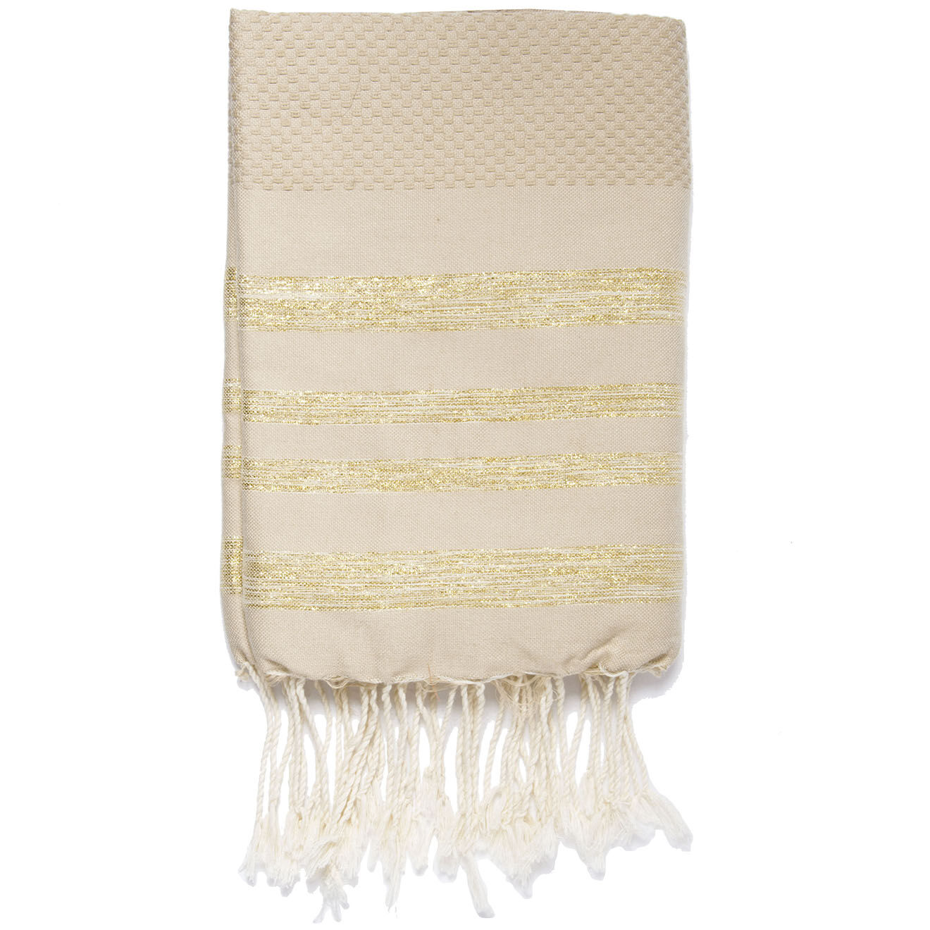 Febronie Fouta Nid d'Abeille Hamptons beige - 100x200 cm