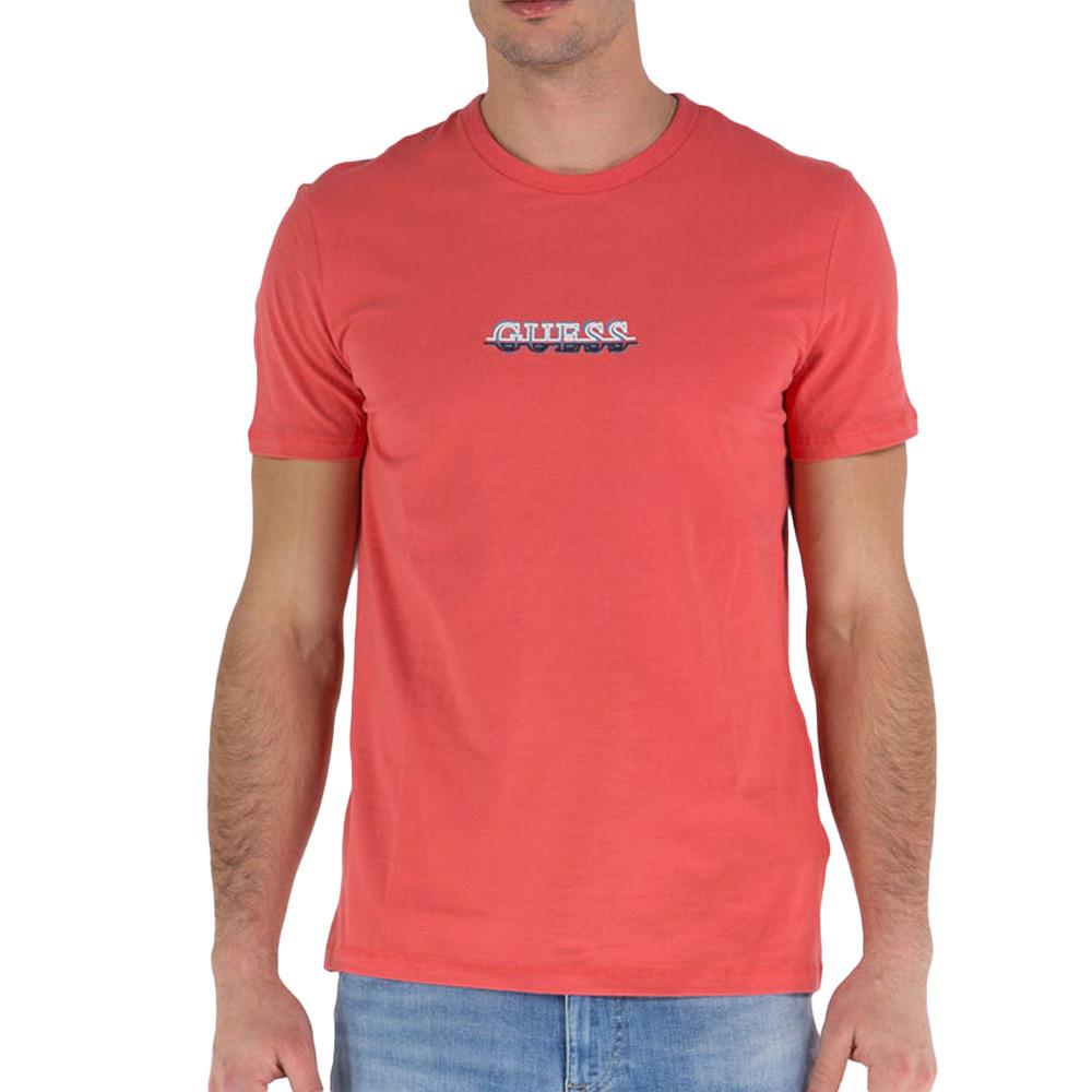 Guess T-shirt Rouge Homme Guess Maksim