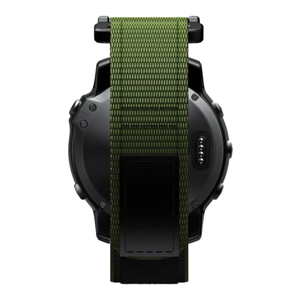 INF Garmin Fenix 6X/5X/3/3 HR armbånd 26 mm nylon Grønn