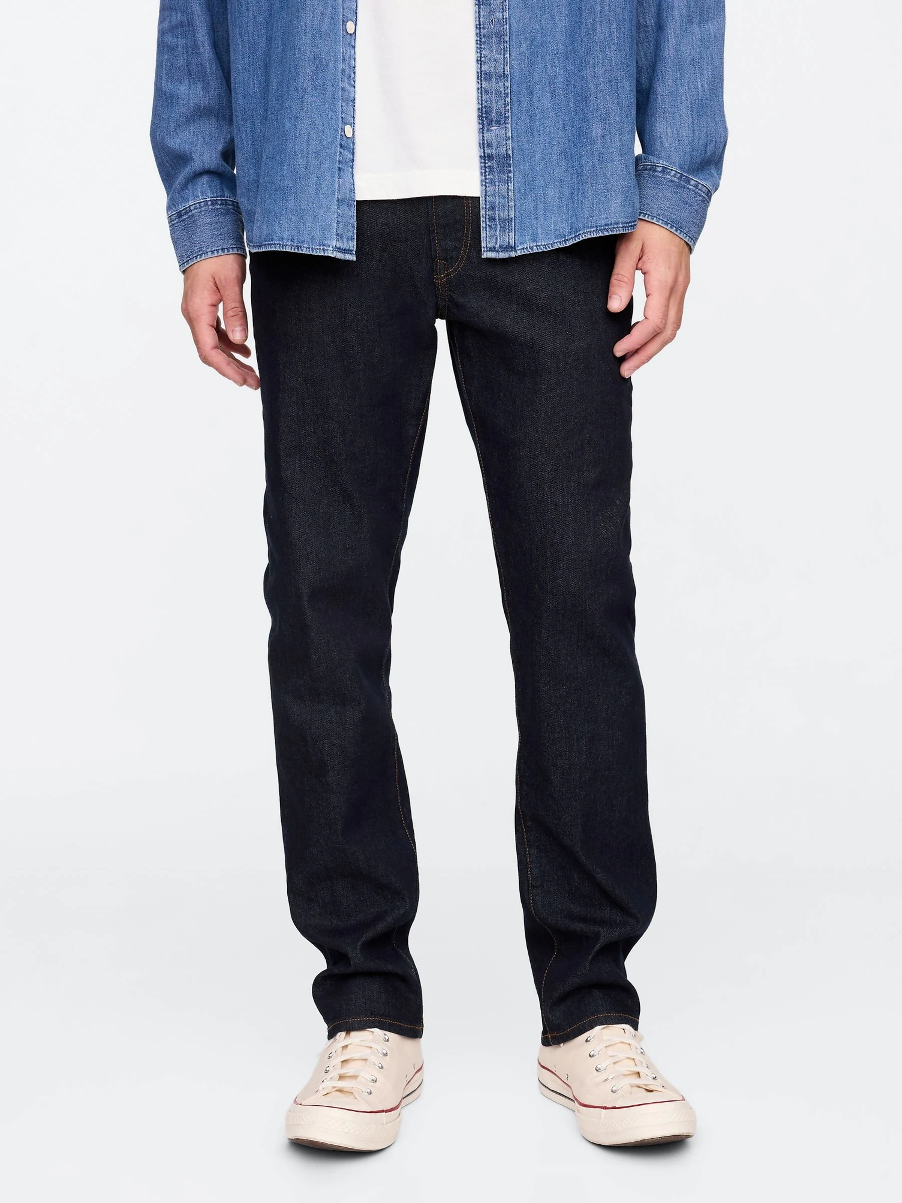 Donkerblauw - Gap - Rechte jeans