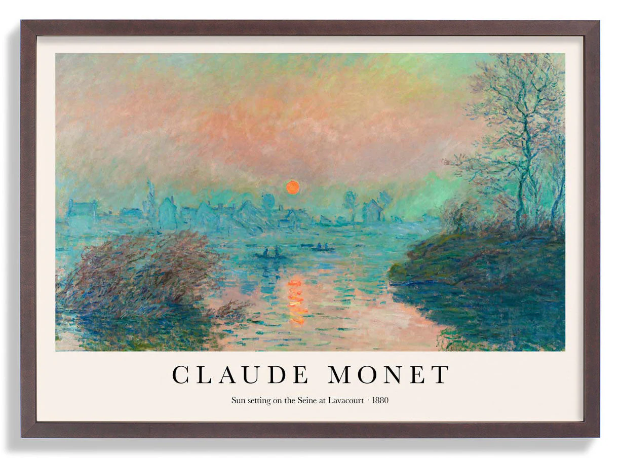 Sonnenuntergang an der Seine von Claude Monet