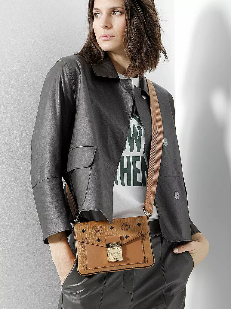 MCM Tasche - Minibag Millie Visetos S braun