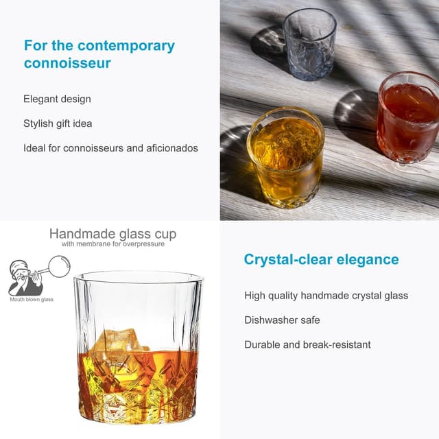 Drikkeglas Krystalglas 6x 200 ml Ædelglas Glas