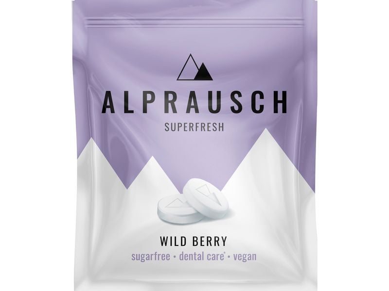 ALPRAUSCH Bonbons Extra-Frisch Wild Berry 22 g Alprausch Pastillen ohne Zucker