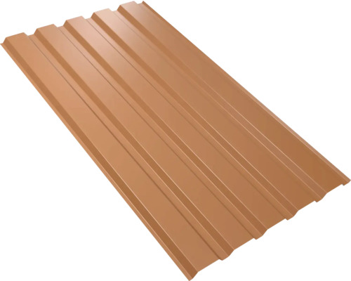 PRECIT trapezium wandpaneel W35LA koperbruin RAL 8004 vaste breedte 1070 mm x dikte 0,5 mm (verkocht per meter van 150 tot max. 900 cm)