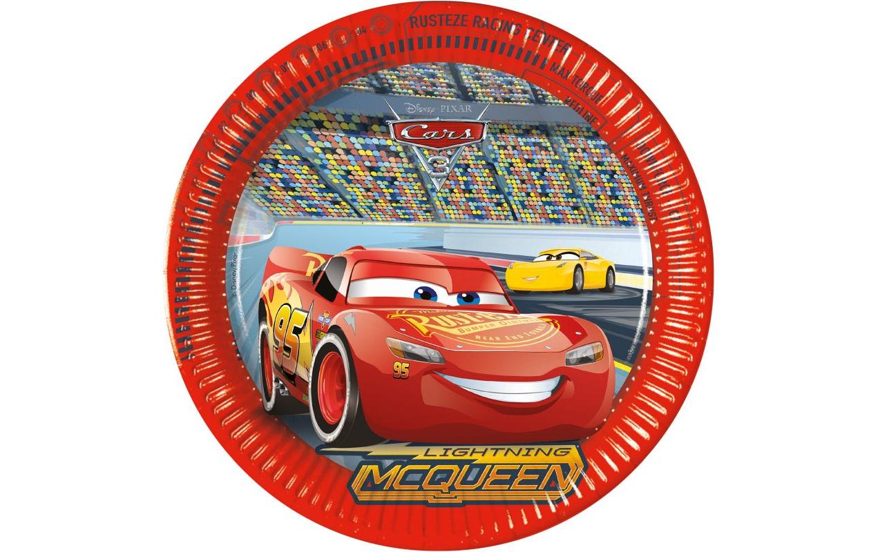 Einwegteller Cars 8 StückPappteller für Ihre Feier