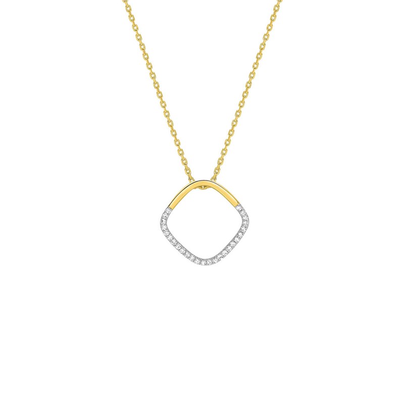 Collier Femme - Or 18 Carats - Diamant 0,11 Carats - Longueur : 42 cm