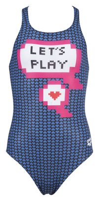 Maillot de bain Une-Piece Arena Let's Play Jr L Dos V Enfant