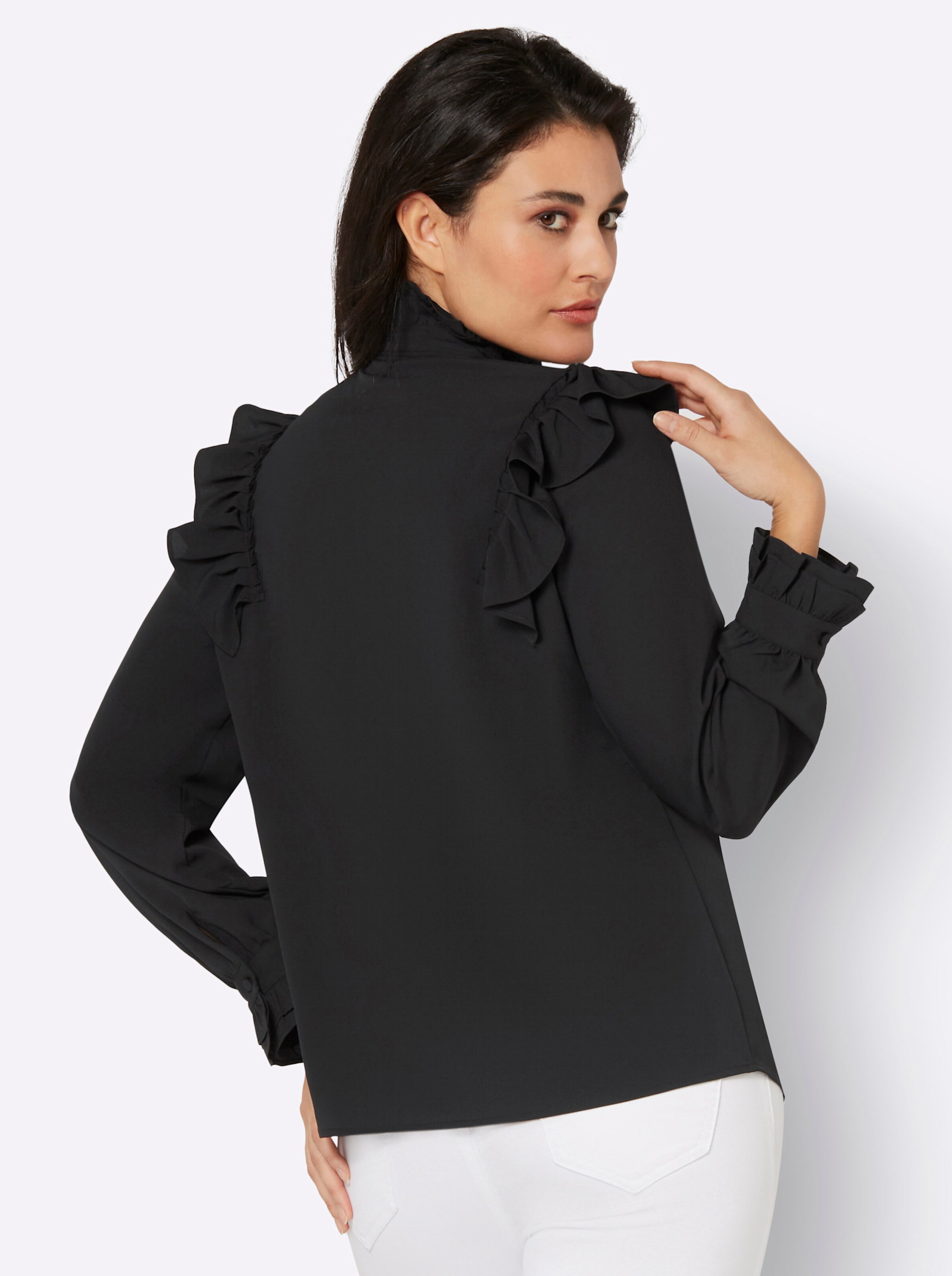 Bluse in schwarz