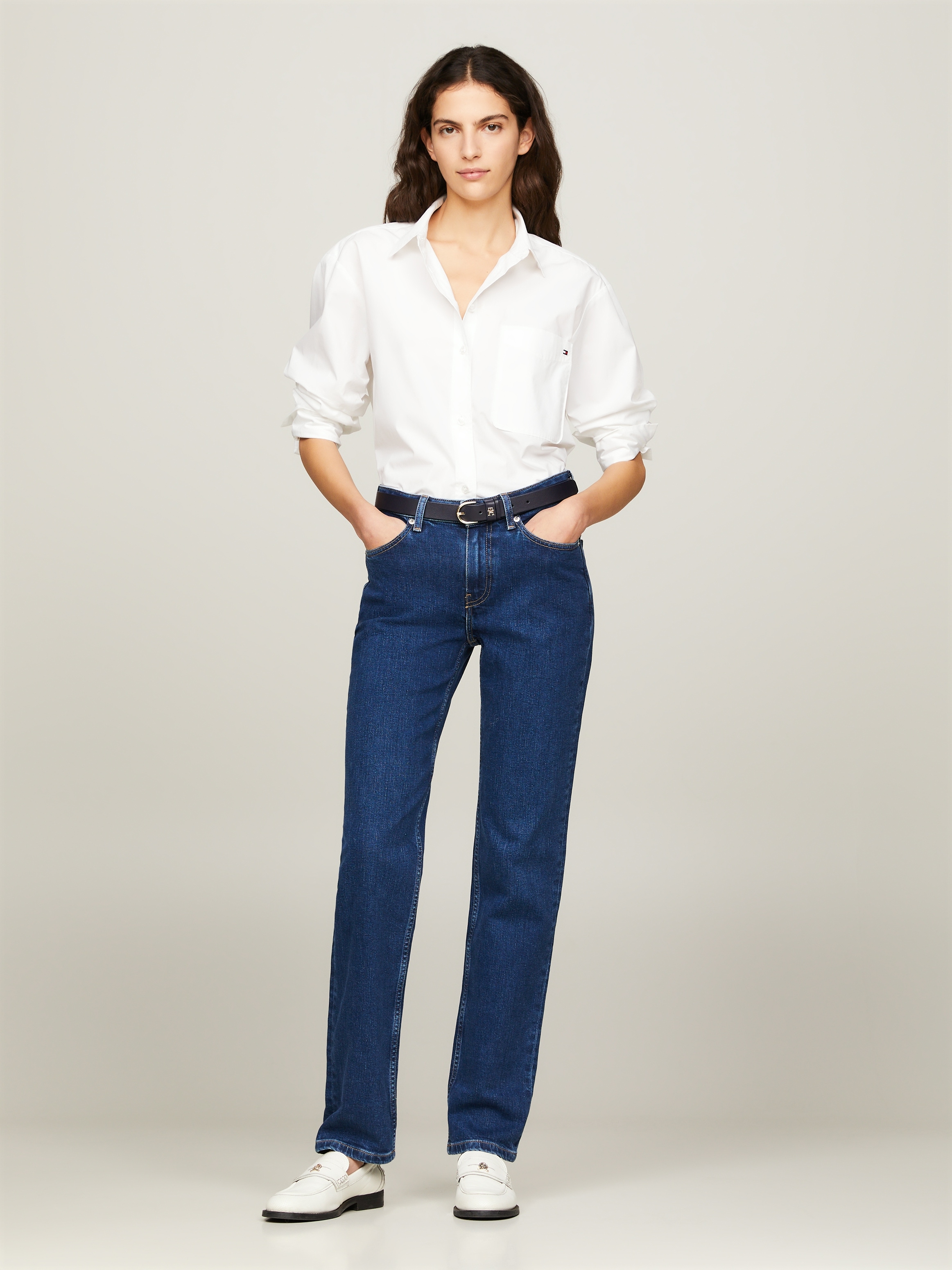 Tommy Hilfiger Straight-Jeans in blauer Waschung