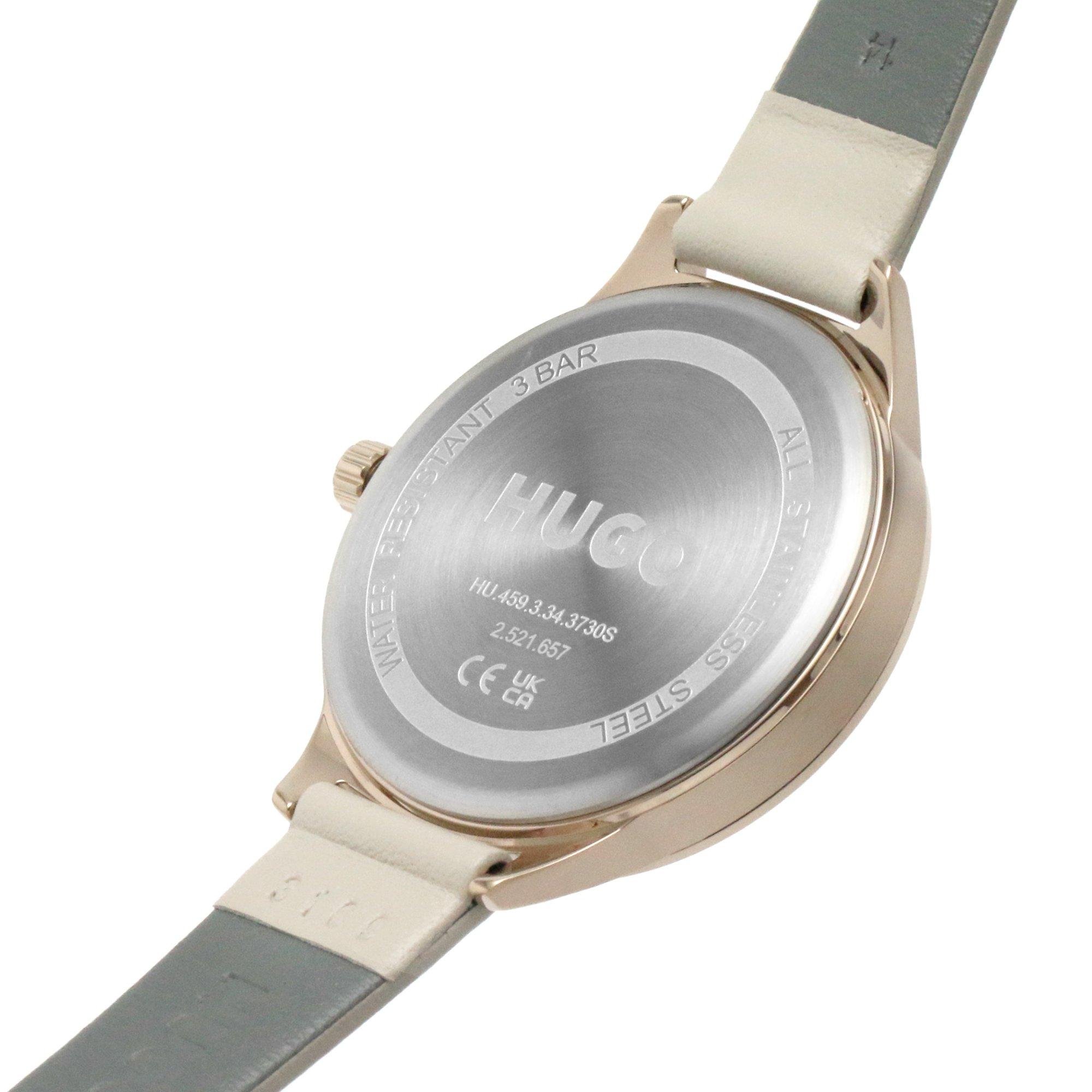 Hugo Flash Plated Stainless Steel Fashion Analogue Quartz Watch
