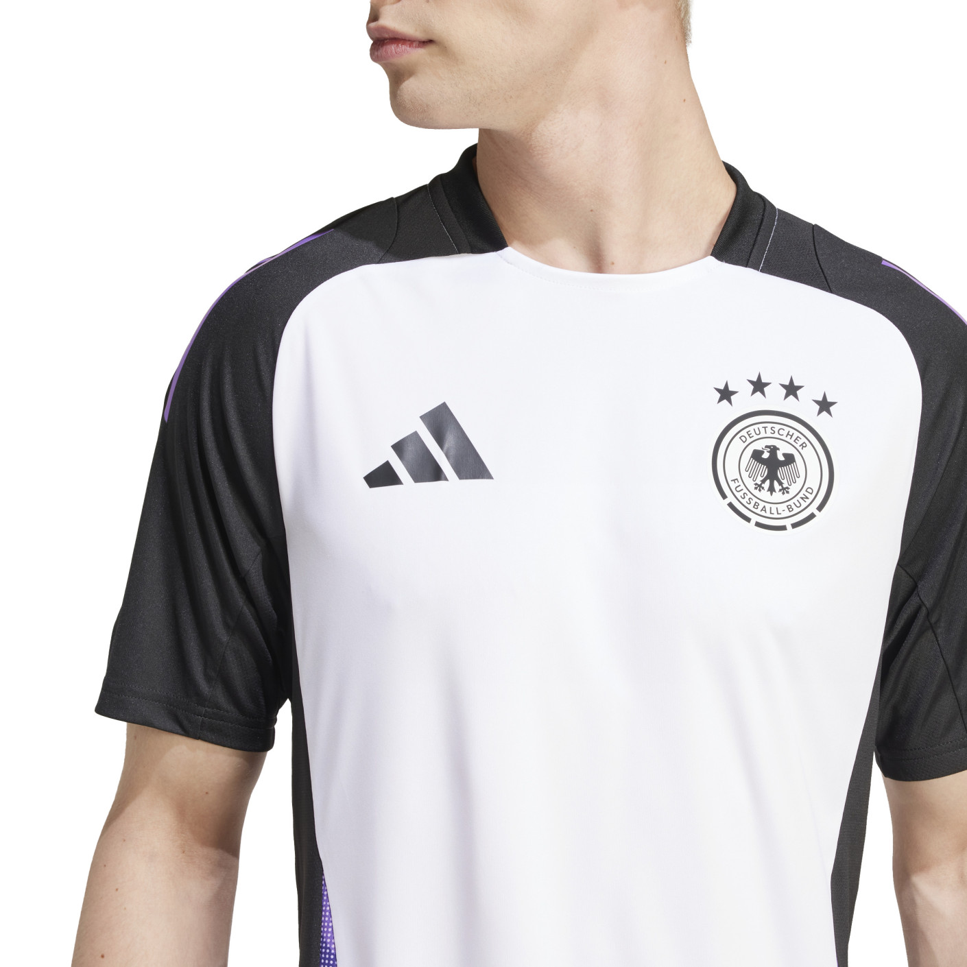 adidas Duitsland Trainingsset 2024-2026 Wit Zwart Paars
