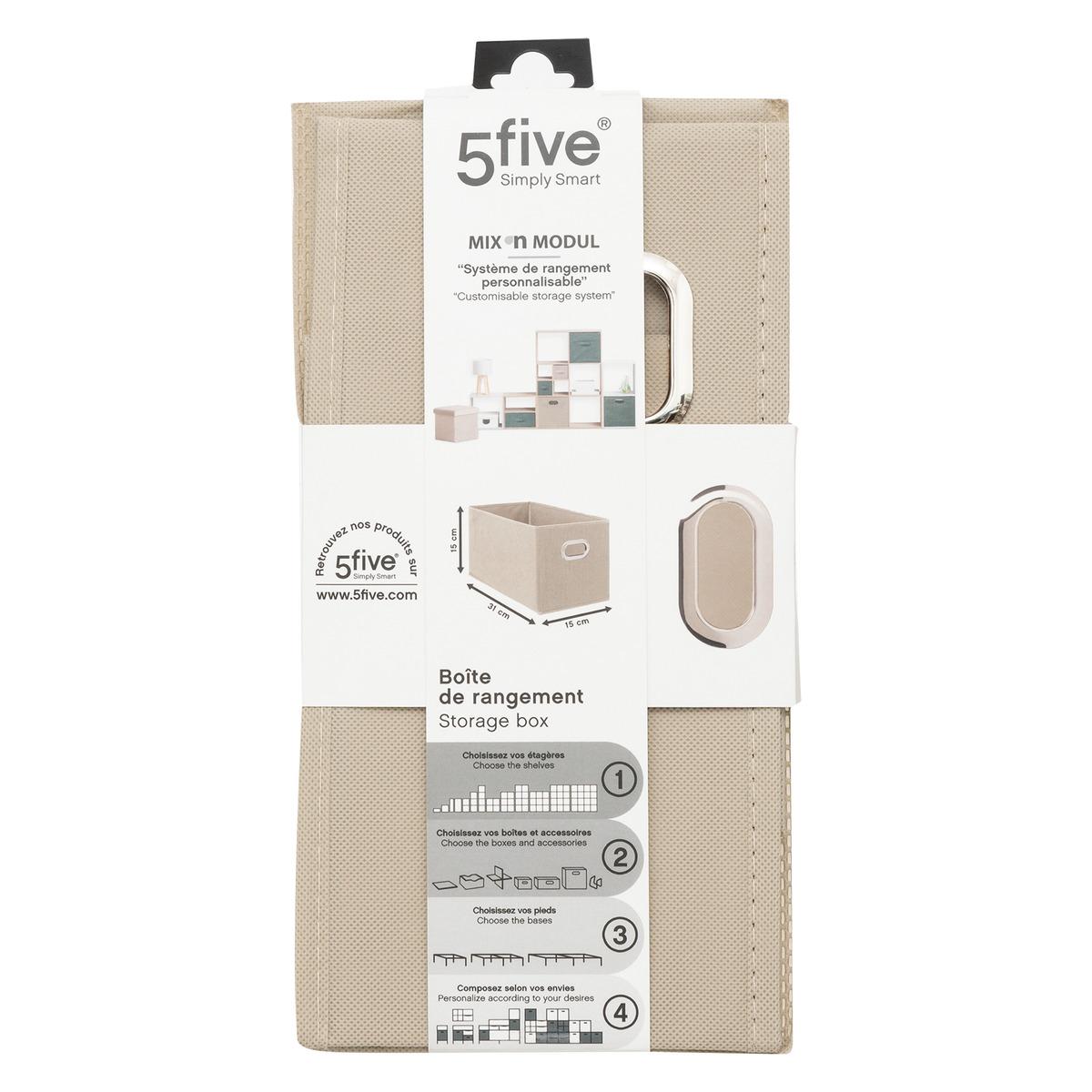 BOITE DE RANGEMENT 15X31CM LIN