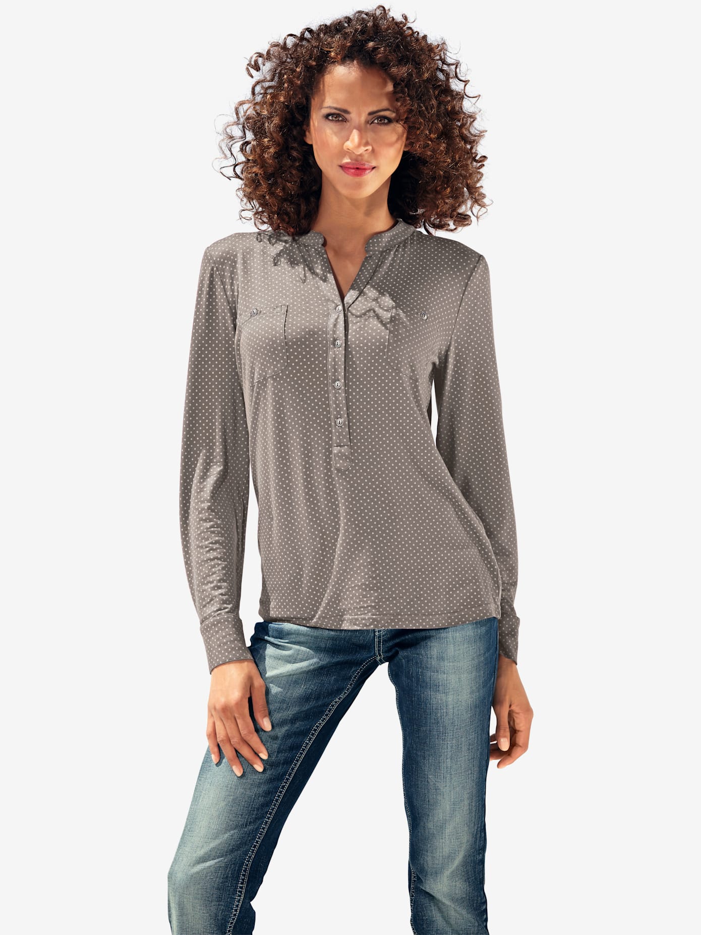 T-shirt look décontracté et moderne, poche plaquée