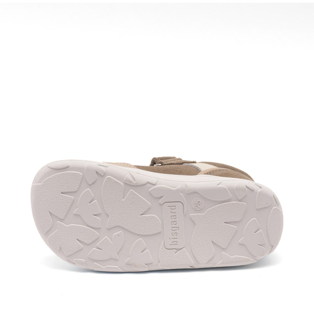 Køb Bisgaard Khaki Barefoot Baloo Velcro Sko