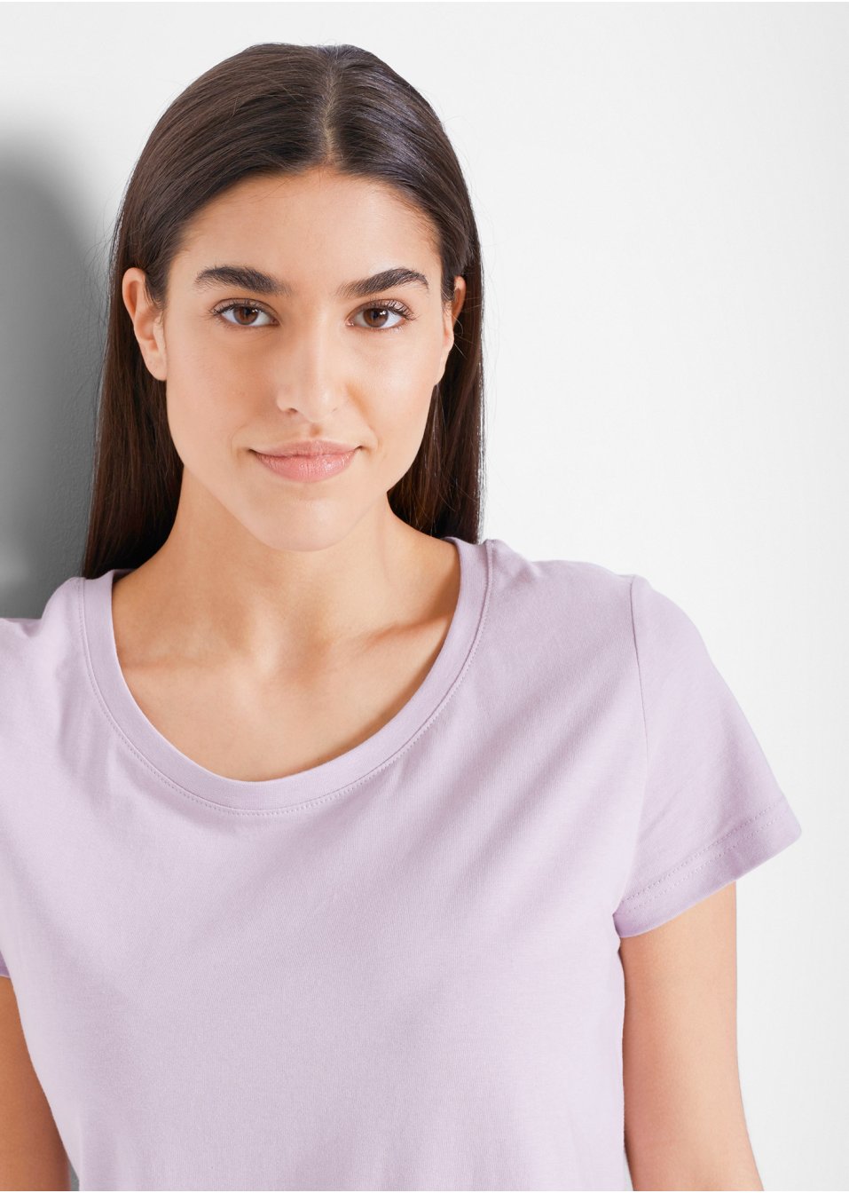 Lot de 5 T-shirts col rond, manches courtes