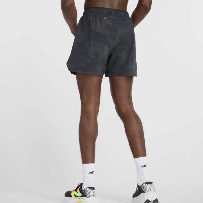 New Balance Herre RC Reflective 5 Inch Shorts Sort